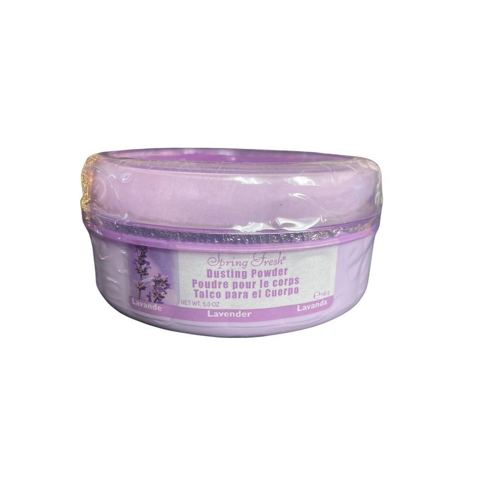 Belcam Spring Fresh Lavender Perfumed Body Dusting Powder 5oz Talc Puff Sealed